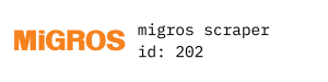 Migros Scraper